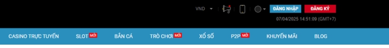 Nhấn vào nút đăng nhập như hình minh họa